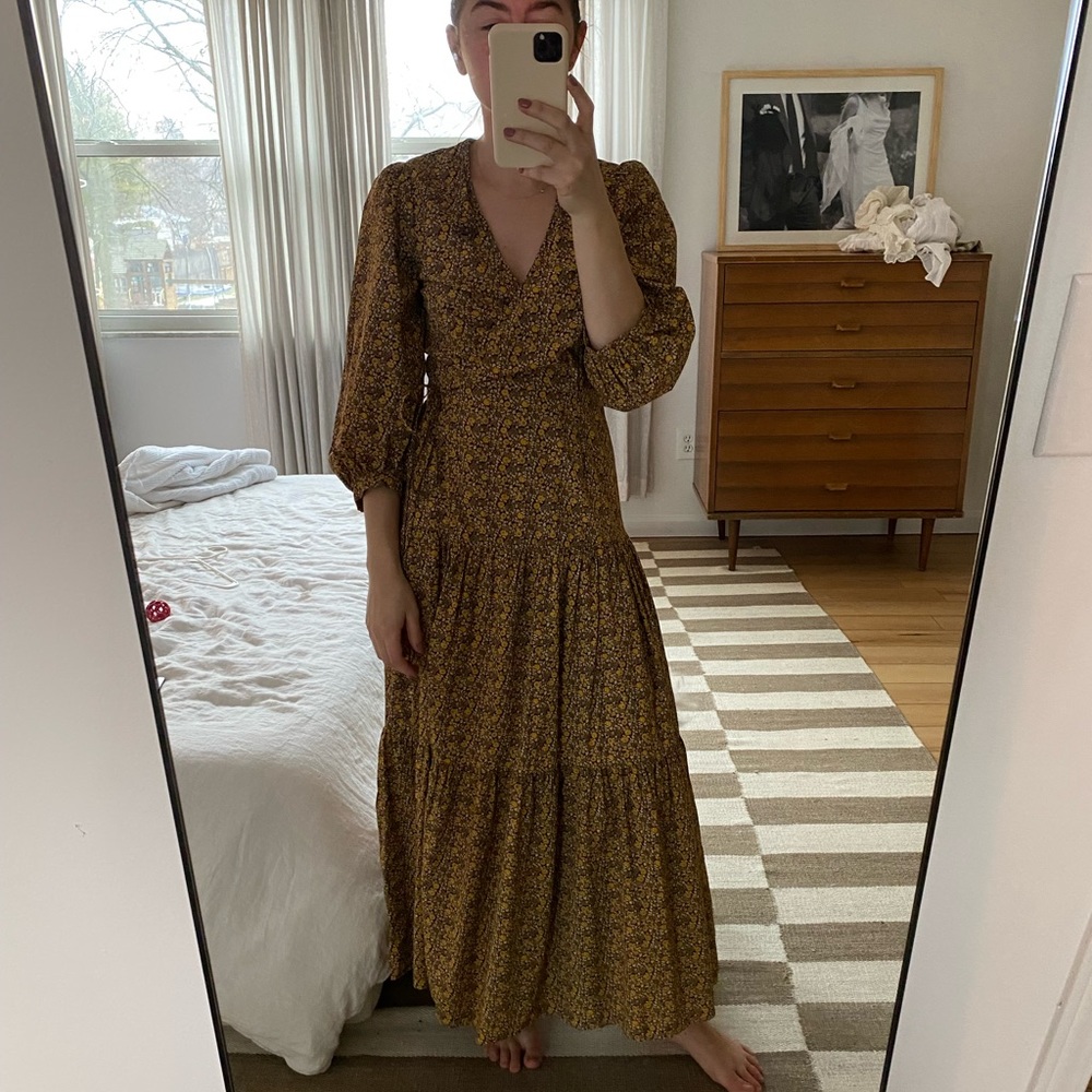 Christy Dawn Noah Dress - Golden Blooming Vine